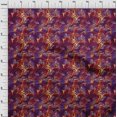 thumbnail image 4 of oneOone Tissu en Jersey de Coton Rouge Abstrait pour Robe Tissu Imprimé au Mètre 58 Pouces de Large, 4 of 4