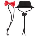 thumbnail image 2 of Hamster Hat and Bowtie Set Adjustable Comfortable Little Pet Dress Up for Rabbits Hamsters Guinea Pigs, 2 of 7