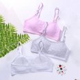 thumbnail image 4 of YOPTOP 5-Pack Teen Girls Big Girls Cotton Development Bra Adjustable Shoulder Strap Cami Training Bra, 4 of 12