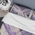 thumbnail image 4 of Designart 'Geometric Purple Glacier' Geometric Bedding Set - Duvet Cover & Shams, 4 of 4