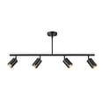 thumbnail image 3 of Globe Electric 4-Light Matte Black Adjustable Height Track Lighting, Contemporary Style, 3 of 9
