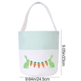 thumbnail image 3 of Easter Storage Basket Children's Party Embroidered Bunny Egg Tote Basket, 3 of 6