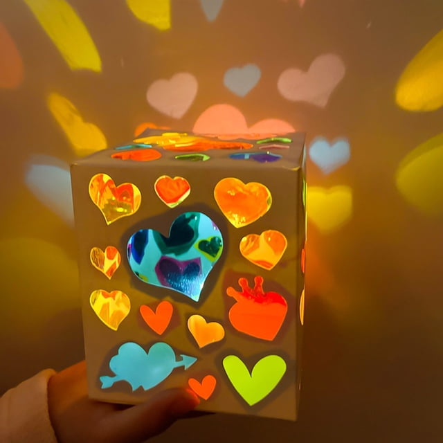 Vaidha Lantern Children's Light And Shadow Game Kindergarten DIY Production Portable Projection Lamp Material Bag