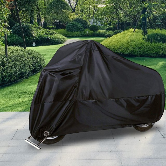DYNWAVECA Motorbike Dust Protector Motorcycle Cover Weatherproof All Season Universal Indoor Outdoor Cover for Riding Motorcycles XXL