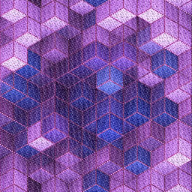 Ahgly Company Tapis d'Intérieur Lavable en Machine Carré Transitionnel Violet, 6 Pieds Carré