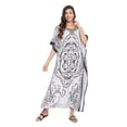 thumbnail image 1 of Caftans Longs pour Femmes Grande Taille Robe Caftan Robe de Soirée Fête Été Plage Robe d'Été Manches Kimono Longues Robes Décontractées en Ligne, 1 of 7