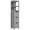 Gris, variante sur kleankin Armoire de Rangement Étroite pour Salle de Bain, Colonne de Linge Autoportante Blanche