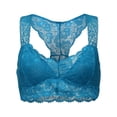 thumbnail image 1 of Comfy Bralettes for Women Full-Coverage Bra Feature V-Neck Training Bra Style W-1818 Blue S, 1 of 7