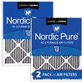 thumbnail image 2 of Nordic Pure 16x25x1 MERV 12 Pleated Plus Carbon AC Furnace Air Filters 2 Pack, 2 of 5