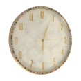 thumbnail image 3 of Round Quartz Clock, Silent Battery Operated Shell Dial Brass Body Wall Clocks  For Bedroom Bedside Diameter 35cm / 13.8in, 3 of 8