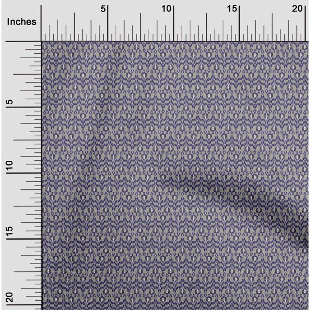 oneOone Silk Tabby Fabric Big Motif Ikat Printed Craft Fabric BTY 42 Inch Wide