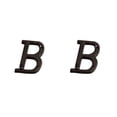 thumbnail image 1 of relayinert Durable And Rustproof Metal House Number Plaque Impeccable Door Decoration Easy To Install Metal Letters House Numbers B17--B 2Set, 1 of 6