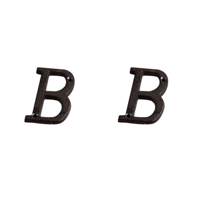 relayinert Durable And Rustproof Metal House Number Plaque Impeccable Door Decoration Easy To Install Metal Letters House Numbers B17--B 2Set