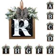thumbnail image 1 of Décorations de Porte d'Entrée Signe de Couronne d'Alphabet Décoration Suspendue Extérieure 11.8"*11.8", 1 of 3