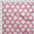 thumbnail image 4 of oneOone Silk Tabby Pink Fabric Asian Ikat Craft Projects Decor Fabric Printed By The Yard 42 Inch Wide, 4 of 4