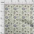 thumbnail image 2 of oneOone Georgette Viscose Beige Fabric English Breakfast Craft Projects Decor Fabric Printed By The Yard 42 Inch Wide, 2 of 5