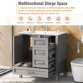 thumbnail image 4 of 30" Bathroom Storage Cabinet with a Soft Closing Door and 3 Drawers with Sink Combo Set, 4 of 9