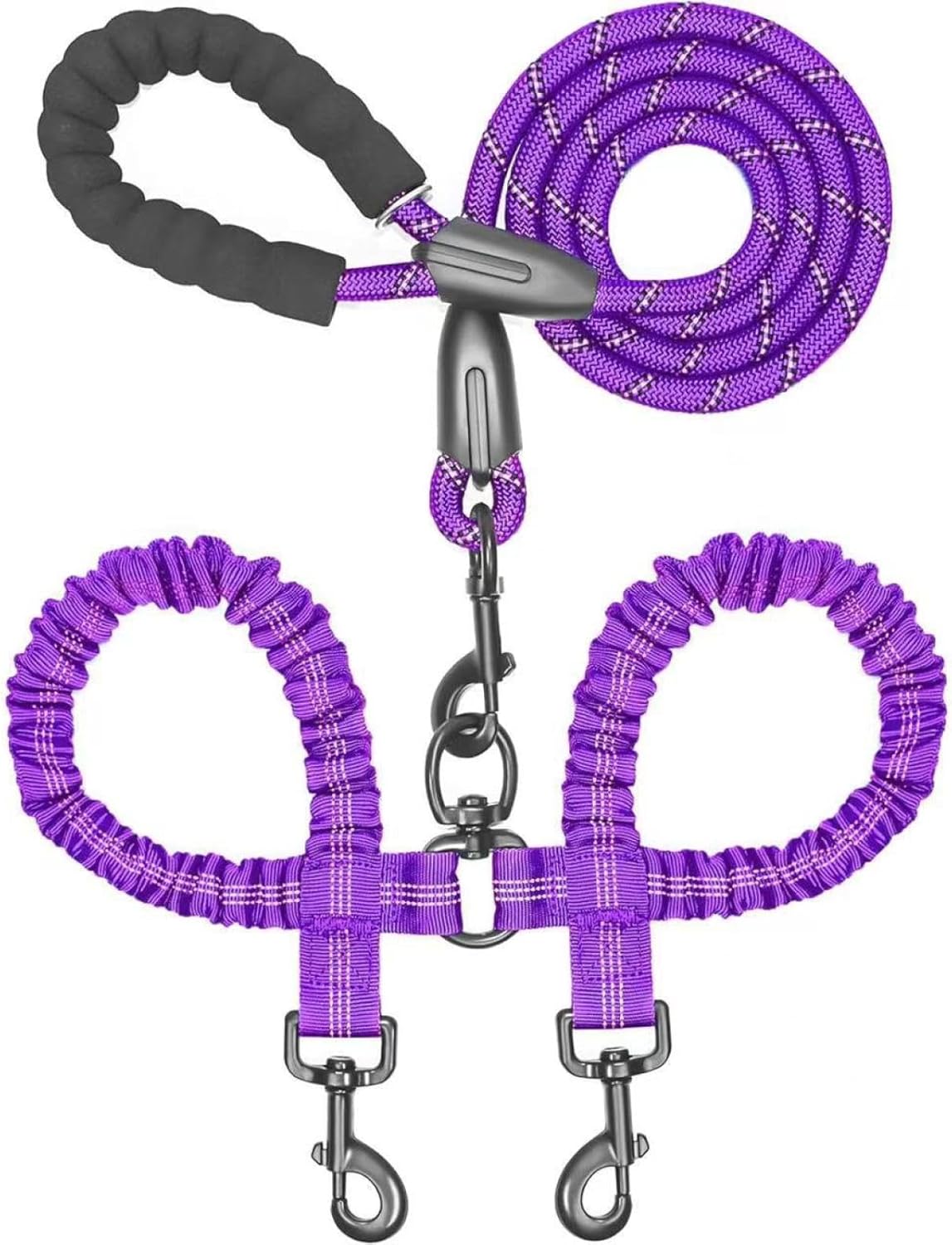 Pet Medium and Large Dog Leash, Retractable one-to-Two-Dog Leash, Multi-Functional Dog Leash for Dogs