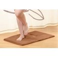 thumbnail image 3 of 1 Small Clara Clark Bath Mat Bathroom Rug - Absorbent Memory Foam Bath Rugs - Non-Slip, Thick, Cozy Velvet Feel Microfiber Bathrug, Plush Shower, Toilet- Floor Bathmats Carpet - Brown - 17"x24", 3 of 4