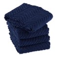 thumbnail image 2 of Design Imports DII Nautical Blue Chevron Luxury Barmop (Set of 4), 2 of 4