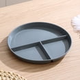 thumbnail image 2 of Three Grid Reducing Meal Plate Wheat Straw Fall Household Plate 3 Grid Plate Special Plate Kid Plate round Table Dining Set for 4 Small Dollies for End Tables Small Kitchen Table Set Light Napkins, 2 of 3