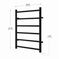 thumbnail image 2 of AGUA Canada Georgia 6 Bar Towel Warmer Matte Black, 2 of 4