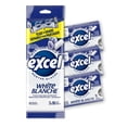 thumbnail image 1 of EXCEL White Winterfresh, Teeth Whitening Sugar Free Chewing Gum, 18 Pieces, 3 Packs, 1 of 6