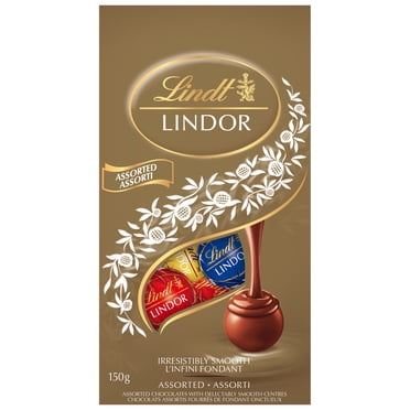 Lindt LINDOR Assorted Chocolate Truffles, 150-Gram Bag