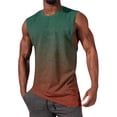 thumbnail image 1 of NTACZA Athletic Men Tank Tops Sleeveless Basic Shirt Sports Gradient Crew Neck Men Shirts L, 1 of 5