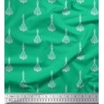 thumbnail image 1 of Soimoi Tissu Satin Modal Feuilles & Floral Imprimé 1 Yard 42 Pouces de Large, 1 of 3