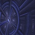 thumbnail image 1 of Ahgly Company Machine Washable Indoor Square Transitional Night Blue Area Rugs, 8' Square, 1 of 7