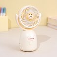 thumbnail image 5 of Mini Fan 500Mah Rechargeable Personal Fan Summer Creative Usb Charging Portable Silent Keychain Mini Fan Handheld For Travel Walking Hiking, 5 of 5