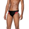 thumbnail image 1 of Speedo Men's Adult Edge Splice Brief - Team Black/Red, Size: 28, 1 of 3