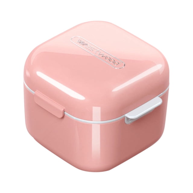 Dvkptbk Organization and Storage Invisible Braces Storage Box Holder Storage Box Portable Orthodontics Portable Denture Storage Box Apartment Essentials on Clearance