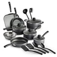 thumbnail image 1 of Tramontina PrimaWare 18 Pc Aluminum Nonstick Cookware Set – Steel Gray, 1 of 6