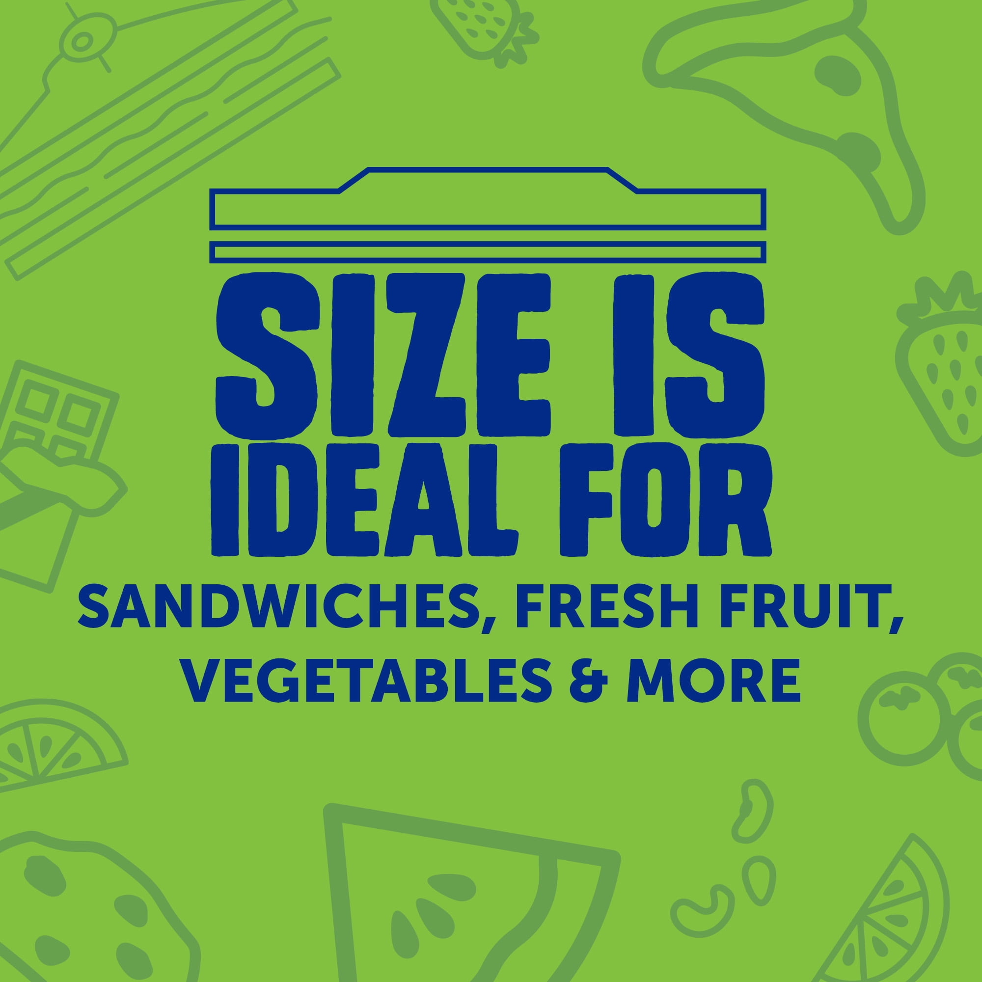 Ziploc Sandwich Bags, Grip and Seal Top, 100 Bags