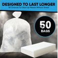 thumbnail image 3 of Clear Trash Bags, 55-60 Gallon, 50 Count, 3 of 6