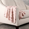 thumbnail image 2 of George Baby Pink Rainbow Flannel Baby Blanket 30" x 36", 2 of 4