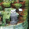 thumbnail image 3 of Almencla Sculpture d'Épouvantail Hibou Décoration d'Halloween Extérieure Hibou Oiseau Dissuasifs pour Cour Extérieur A, 3 of 8