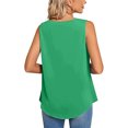 thumbnail image 4 of EQWLJWE Hauts d'Été pour Femmes Hauts pour Femmes Liquidation Mode Femmes Décontracté Col Rond Blouse Uni Sans Manches T-Shirt Élégant Débardeur d'Été, 4 of 6