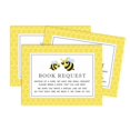 thumbnail image 1 of Inkdotpot 30Gender Neutral Mommy Bee Baby Shower Book Request Cards Bring A Book Instead Of A Card Baby Shower Invitations Inserts Games, 1 of 6