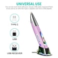 thumbnail image 3 of Amdohai 2.4GHz Optical Pen Left & Right Hands Rechargeable Wireless Optical Pocket Pen Wireless Dual Right Keys Yellow, 3 of 7