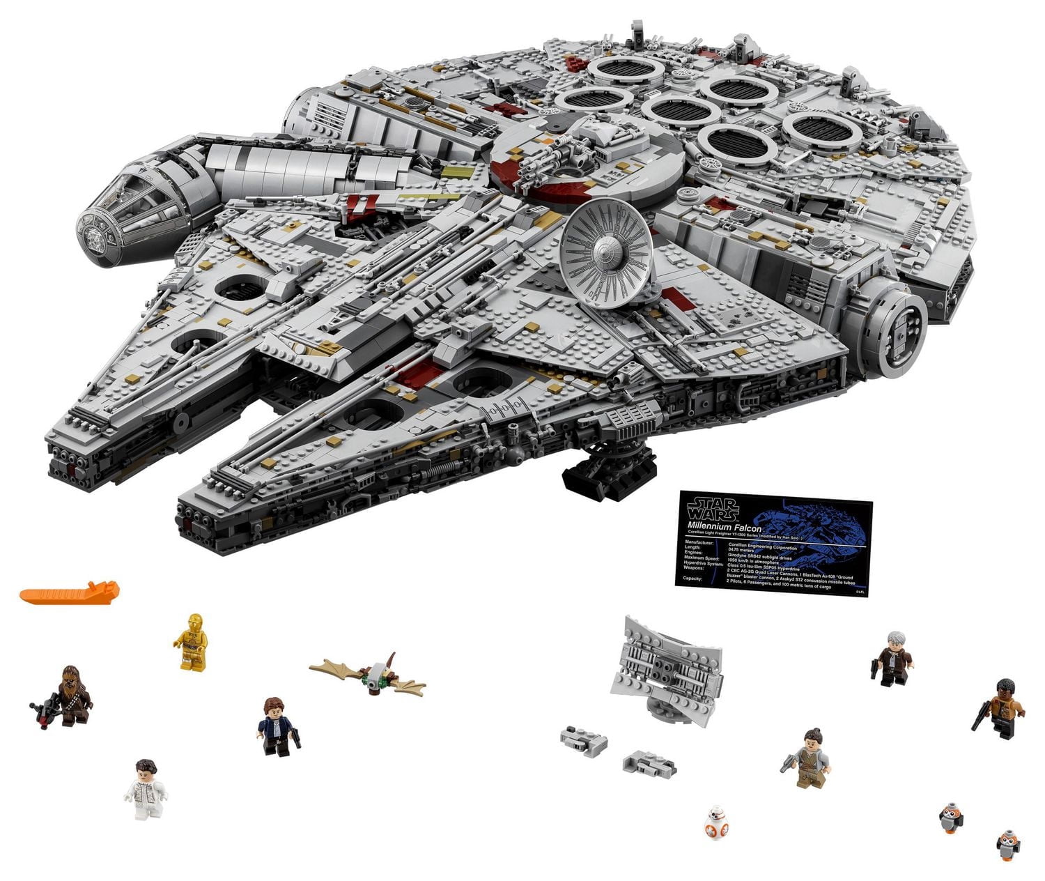falcon 75192 7000 piece lego millennium falcon