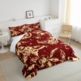 thumbnail image 4 of Erosebridal Gothic Moth Bedding Toddler Comforter Set, Hippie Botanical Down Comforter, Mandala Style Decor, Reversible 2pcs, 4 of 8