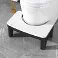 thumbnail image 2 of White Toilet Step Stool Squatting Potty Step Stool For Bathroom Folding Design Non Slip Surface Stackable Storage 14.96X8.66X6.69 Inches 1.72Lb, 2 of 7