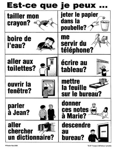 Trousse d’affiches et activités Poster Pals pour la salle de classe de FLS/français - No 1
