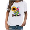 thumbnail image 1 of Pompotops T-Shirt à Manches Courtes Imprimé Tournesol Womens, 1 of 5