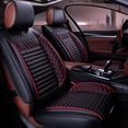 thumbnail image 1 of Maidao 2pcs Front Seat Covers for Subaru for Legacy 2003-Present 2 Seats Leather Airbag Compatible Water Resistant Front Set Cushion Protector Black and Red, 1 of 7
