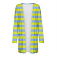 thumbnail image 5 of Pisexur Veste pour Femmes, Cardigans à devant Ouvert, Manteaux Trench, Vestes d'Automne, Mode Féminine Décontractée, Chemise Imprimée à Manches Longues, Cardigan, 5 of 5