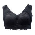 thumbnail image 2 of RKSTN Women's Plus Size Bra Unadjustable Sports Extra-Elastic Breathable Lace Trim Bra, 2 of 4